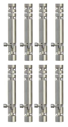 Image of DHAKAD Tower Bolt Stainless Steel ZYLO 8 INCH Pack of 8 PCS