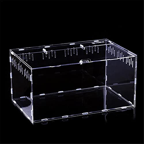 Foxglove Reptiel Voeden Doos Fokken Doos Transparant Glas Fokken Doos Terrarium Terrarium Feeder Slangen Spin Hagedis… - Afbeelding 4
