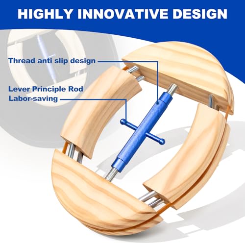 Image of 4 Way Hat Stretcher, Hat Stretcher for Fitted Hats, Heavy Duty Hats Shaper Extender w. Lever Wrench for Men All Kind of Caps