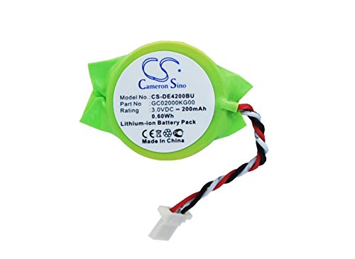 Cameronsino Batterie CMOS/Backup Compatible avec [Dell] Latitude E4200, Latitude E4300, remplace [Dell] GC02000KG00,