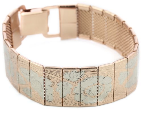 1928 Jewelry South Western Etched Link Bracelet