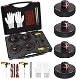 SUMK Lifting Jack Pad for Tesla Model 3/Y/S/X 2013 to 2026, Thickened Tesla Lifting Pucks to Protect Chassis and Battery with Tire Repair Tools and Storage Case, Must-Have for Tesla Accessories