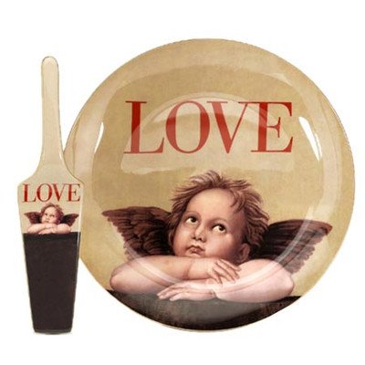 Love Cupid Server and Cake Stand