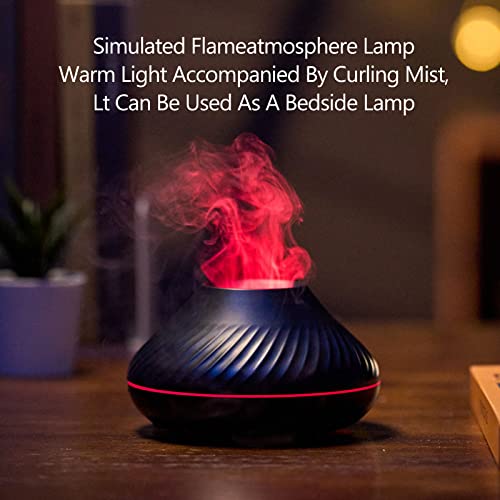 Difusor aromático eléctrico con efecto llama y luz LED miniatura 5