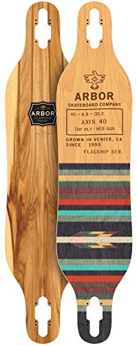 Arbor Axis Axis 40 Flagship Longboard Deck New 2017 with Grip Tape
