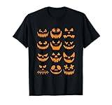 Photo Gallery halloween pumpkin faces spaventoso jack o lanterna maglietta Photo Gallery halloween pumpkin faces spaventoso jack o lanterna maglietta