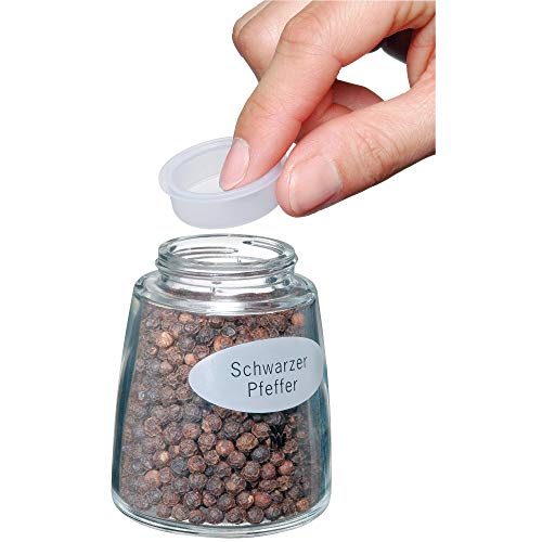 WMF Trend zoutmolen pepermolen ongevuld 14 cm, kruidenmolen, keramische maalwerk, kunststof glas, zwart - Image 8