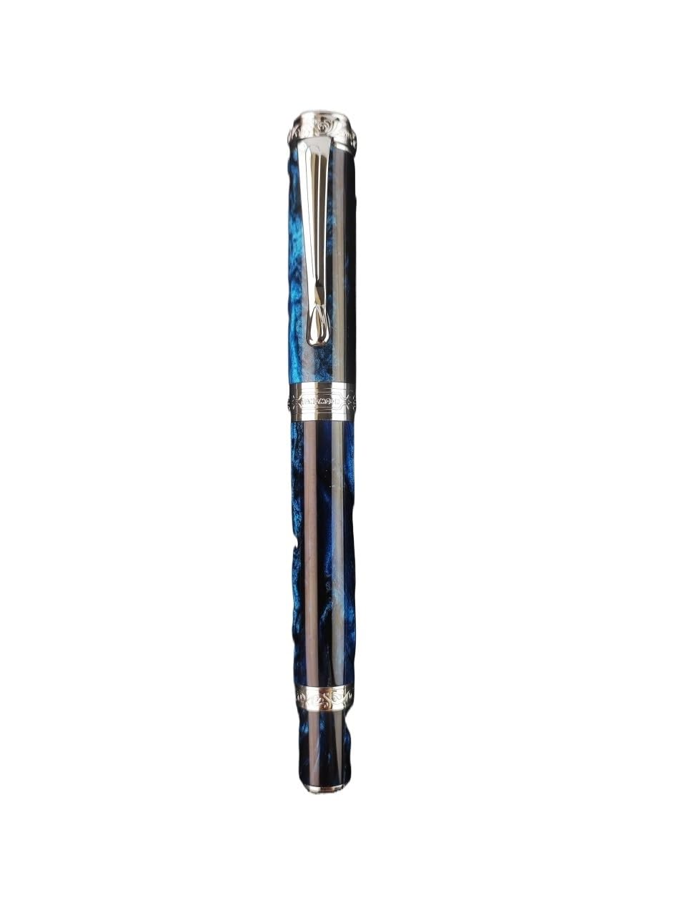 PURYN Glatter magnetischer Füllfederhalter, Hartgummi/Ebonit, PEEK-Material, limitiertes Harz, Schrödinger S, Cat/Bock Pen Feder (D,BOCK EF)