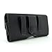 for Alcatel OneTouch POP Icon Horizontal Large Oversize Leather Case with Magnetic Closure, Belt Clip and Belt Loops (Plus Size Will Fit w/Otterbox Commuter or Defender Protective Case on)