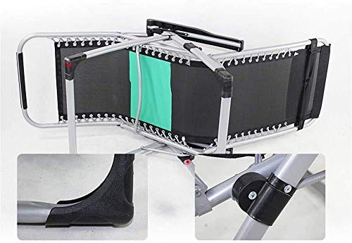 Chaise longue pliable et inclinable pour jardin camping et plage
