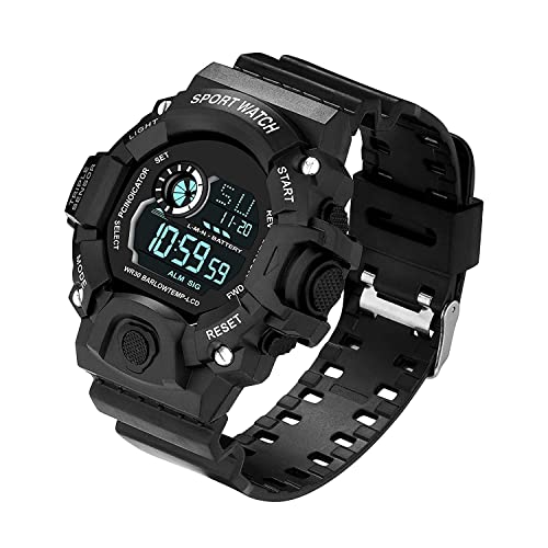 Image of Acnos Digital Sports Watch - Rugged Outdoor Multi-Function Countdown Timer & Alarm (WR30 Water-Resistant)