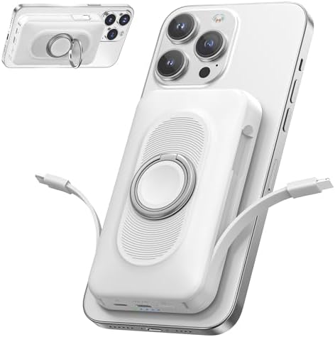 Magnetic Power Bank 20000mAh, Wireless Powerbank Fast Charging, 4...