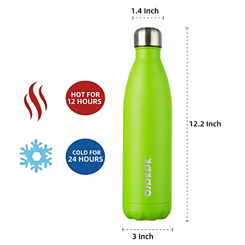 Image of BJPKPK 25 oz Insulated Water Bottle, Stainless Steel Flask, Leak Proof