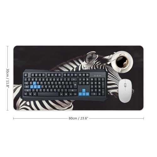 Base para mouse grande rectangular estilo Animal Zebra de goma miniatura 2
