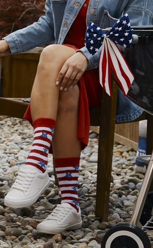 Image of K. Bell Women's Fun American Classics Crew Socks (1-Pack)