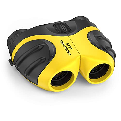 Compact High Resolution Shockproof Binoculars for Kids - Let's Go Exploring!