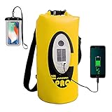 ZTARX Waterproof Dry Bag Speaker, Dry Bag Backpack with Bluetooth Speaker Solar Powered and USB...