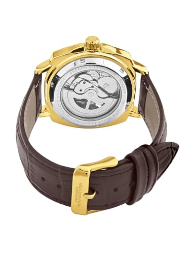 Image of French Connection Silver Skeleton Dial | Automatic Watch for Men's | FCA03-7