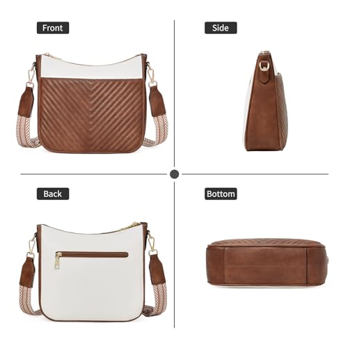 Image of GOIACII Crossbody Bags for Women Travel Purses Leather Handbags Medium Shoulder Bag with Adjustable Strap