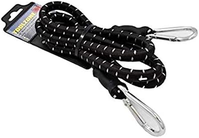 TIJAR Bungee Cord 60" (150cm) Heavy Duty Bungee Cord with Carabiner Clips, Extra Strong and Durable Elasticated Cord, Strap, Tie Down