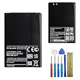 E-YIIVIIL Replacement Battery BL-44JH Compatible with LG Optimus L7 P700 LW770 Select AS730 Zone2 VS415 with Tools