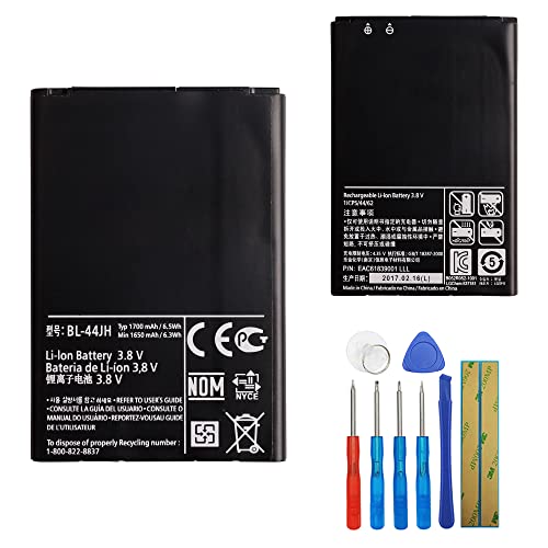 E-YIIVIIL Replacement Battery BL-44JH Compatible with LG Optimus L7 P700 LW770 Select AS730 Zone2 VS415 with Tools