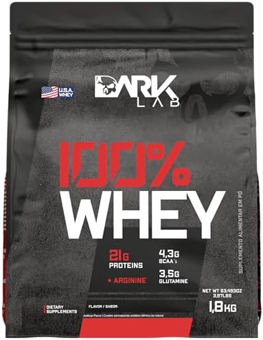 Whey 100% Concentrado Refil 1,8kg Morango Dark Lab