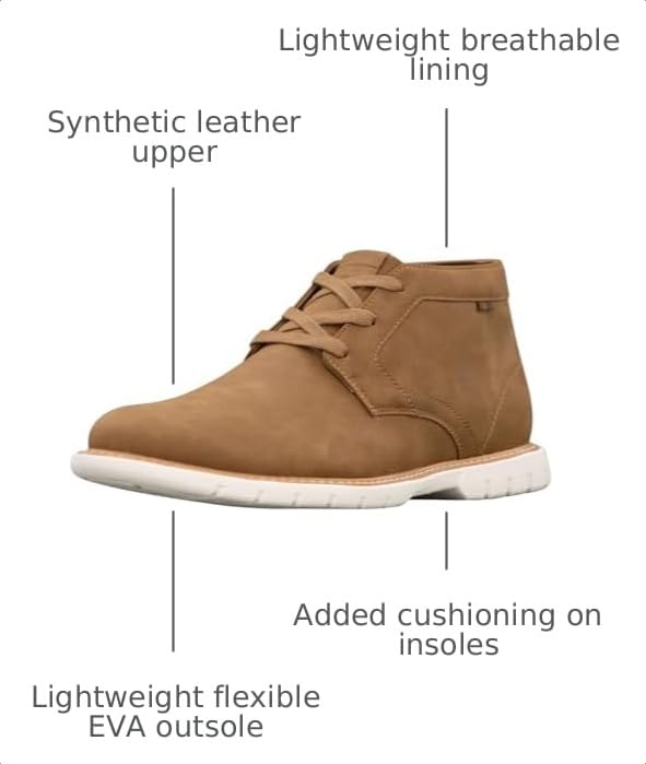 Image of Ben Sherman Mens Whitby Round Toe Chukka Casual Boots - Brown