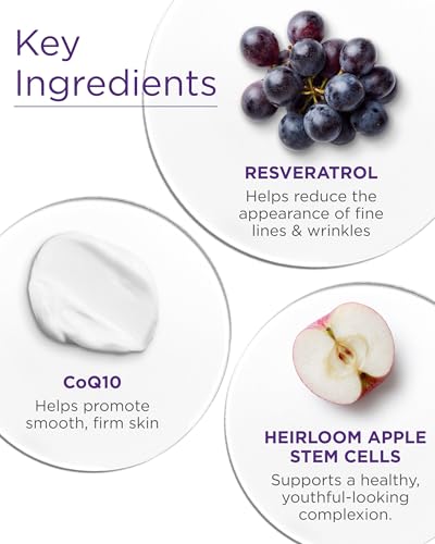 Andalou Naturals Resveratrol Q10 Night Repair Cream, For Dry Skin, Fine Lines & Wrinkles, For Softer, Smoother, Younger Looking Skin, 1.7 Ounce