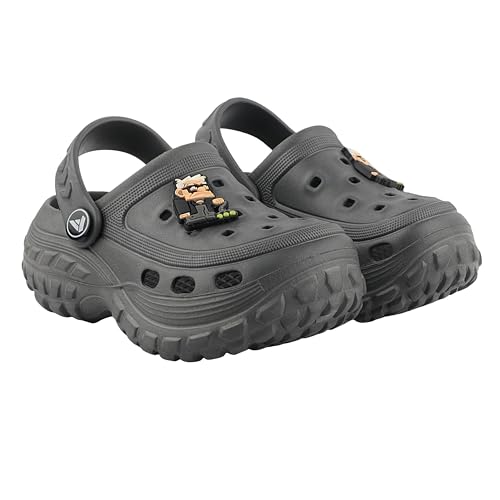 Image of FUEL Poddle Comfortable Indoor & Outdoor Casual Garden Clogs, Soft Cushioned Footbed and Lightweight EVA Slip-On Kids Clogs for Boys & Girls