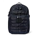 5.11 Mochila táctica – Rush 24 2.0 – Paquete Molle Militar, CCW y compartimento para laptop, 37 litros, Azul Marino, Estilo 56563