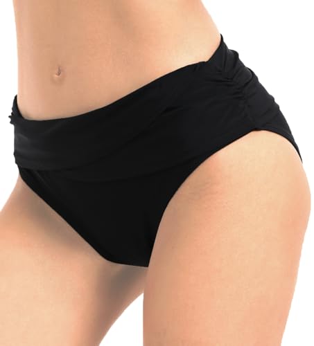 Women's Swimsuit Bikini Bottoms Full Coverage Ruched Bathing Suit Bottom3