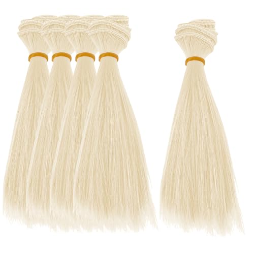Materiale in fibra di alta qualità: realizzata in materiale in fibra, la nostra parrucca per bambole garantisce durata e una consistenza realistica, fornendo un look realistico e accattivante alle tue creazioni di bambole.