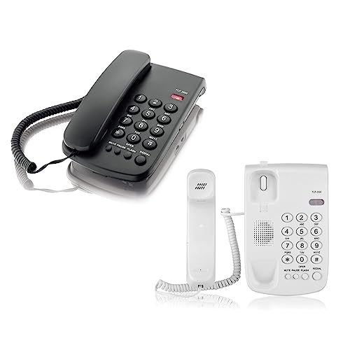 Teléfono Cableado Fiarfiar TCF-2000 Negro para Oficina miniatura 2