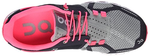 on cloud grey neon pink