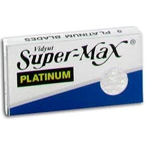 Super-Max Platinum Double Edge Blades, 5-pak