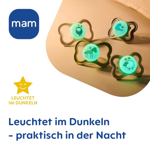 MAM Supreme Night Schnuller, 0-6 Monate, Vogel/Schaf, 2 Stück – Ansicht 8