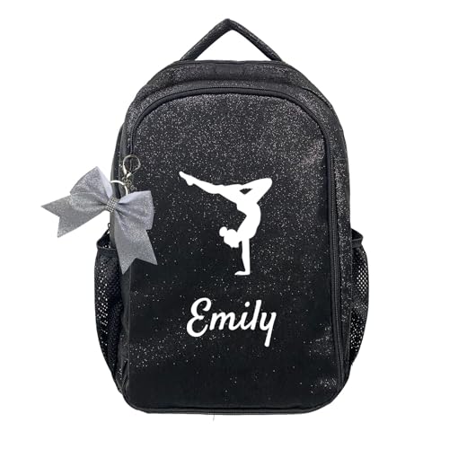 Personalized Glitter Gymnastics Backpack