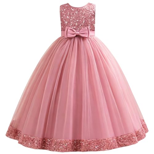 Robe longue sans manches pour fille ajustée et confortable pour cérémonie de mariage