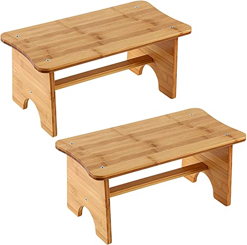 Taburete de baño infantil y oficina elevador de madera pack de 2 2