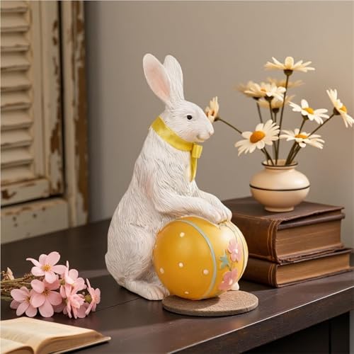Lapins de Pâques avec carotte statuette de décoration de bureau moderne - 8