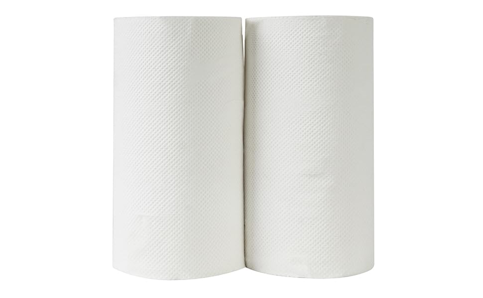 Image of Softouch 4 Ply Kitchen Tissue Towel Paper Roll | Super Absorbent & Strong | Multipurpose for Kitchen & Cleaning | 2 Rolls | Soft, Durable & Eco-Friendly
