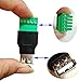 CGTime USB 2.0 A Screw Terminal Block Connector - Female Plug to 5 Pin/Way Female Bolt Screw Shield Terminals Pluggable Type Adapter Converter - 300V 8A (2Pack)