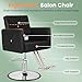 AWEPOPI Salon Styling Chair, Heavy-Duty Hydraulic Salon Chair with Wide Seat, 360° Swivel, Premium Cushion & Sleek Design for Hair Stylists, Barbershops & Beauty Spas