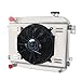 Enignelooc 3 Row Core Aluminum Radiator For 1979-1982 Toyota Corolla TE71/TE72 1.6L 1.8L L4 MT Radiador Automotive Replacement Radiators Shroud Fan Relay Kit