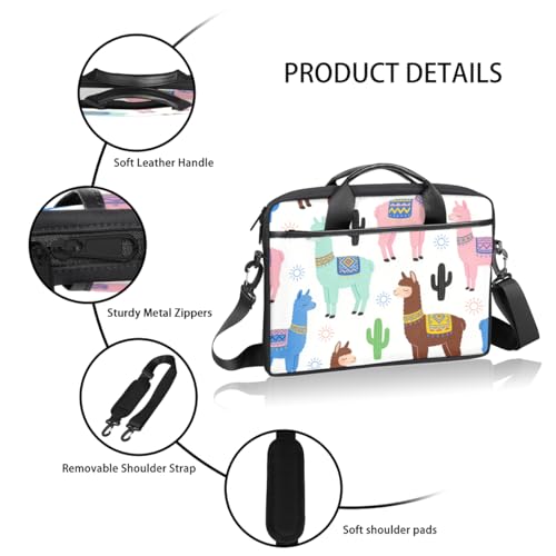 Bolso porta laptop alpaca cactus 14-15 pulgadas miniatura 4