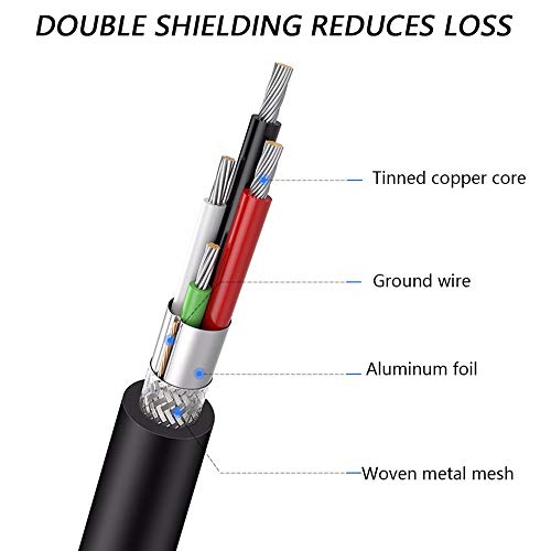 Tan QY Printer Cable 10Ft, USB 2.0 High Speed Gold-Plated Connectors Printer Scanner Cable Cord A Male to B Male for HP, Canon, Lexmark, Dell, Xerox, Samsung etc (10Ft, Red) - Thumbnail 5