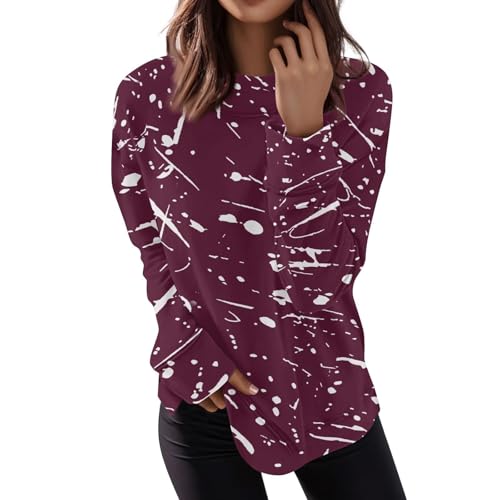 Ropa Interior Niño Ciclismo Camisas de Manga Larga, Tallas Grandes, Blusas Casuales Elegantes para Mujer, Camisetas holgadas con Cuello, túnicas de Leotardos Térmicos Azul Niña (Wine, L)