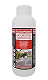 CleanPrince Natursteinversiegelung 1 Liter CP400045 | wasserabweisend ölabweisend hochergiebig, frostbeständig, UV-stabil, ohne Glanz, Gartenplatten, Terrassenplatten, Klinker, Ziegel, Sandstein, Granit, unpoliertes Feinsteinzeug, offenporige Pflanzkübel aus Keramik oder Terrakotta Siegel Steinsiegel Steinversiegelung Natursteine Marmor Granit Fleckschutz Schutz Fleckstopp Naturstein-Versiegelung