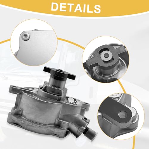 Bomba de vacío de freno compatible con Volkswagen Beetle Golf Jetta Passat Rabbit SportWagen 2006-2014 Audi TT Quattro RS 2012-2013 2.5L 07K145100C 07K145100H miniatura 4